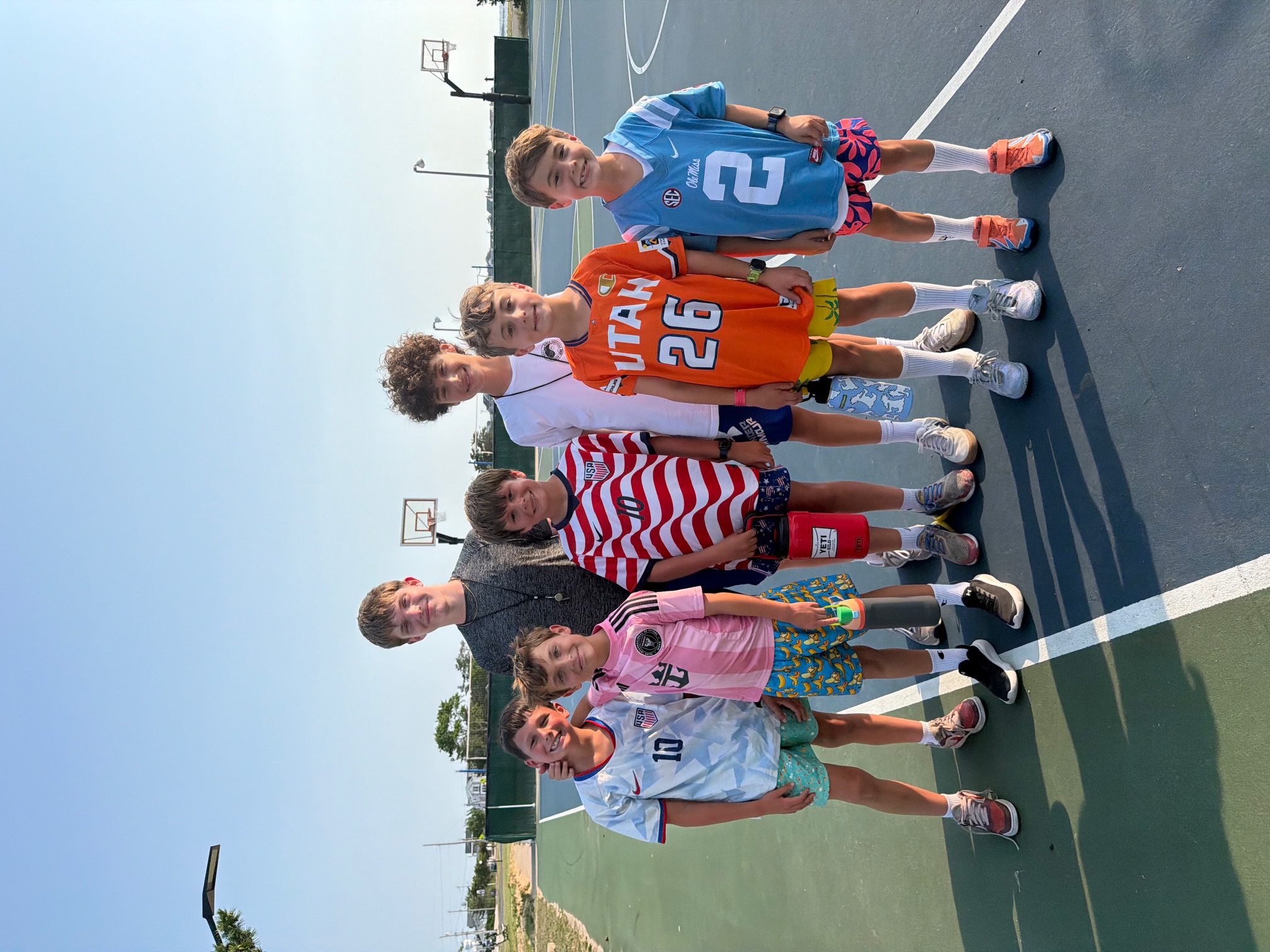Group of kids at Sports Sitters basketball session
