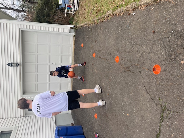 Sports Sitter basketball dribbling drills with cones