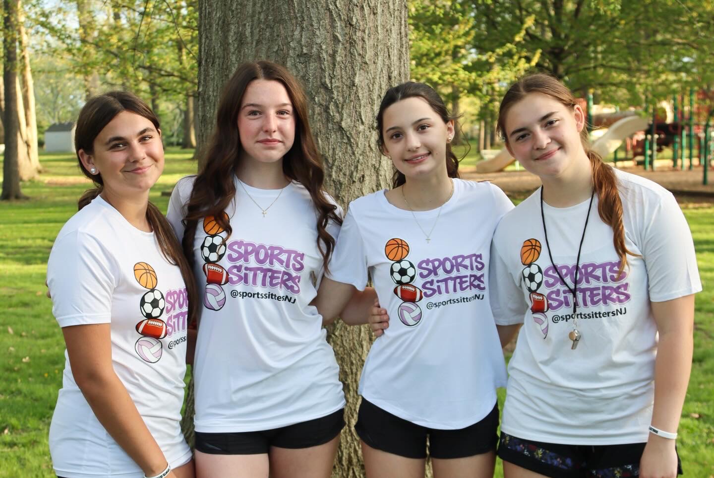 Sports Sitters girls team at the park