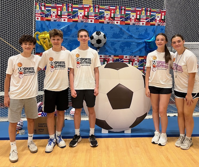 Sports Sitters at the Cranford Soccer Club World Cup Party